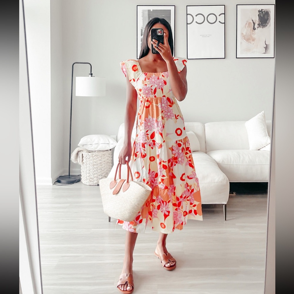 BuddyLove summer print floral dress. Size medium.